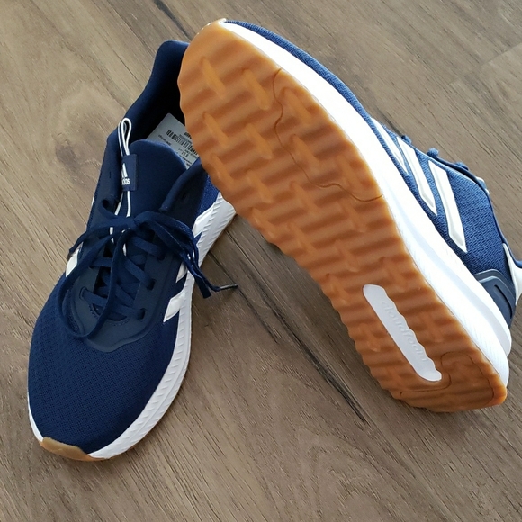 adidas Navy & White Athletic Sneakers, Men's Size 8, New With Tags - Picture 2 of 9